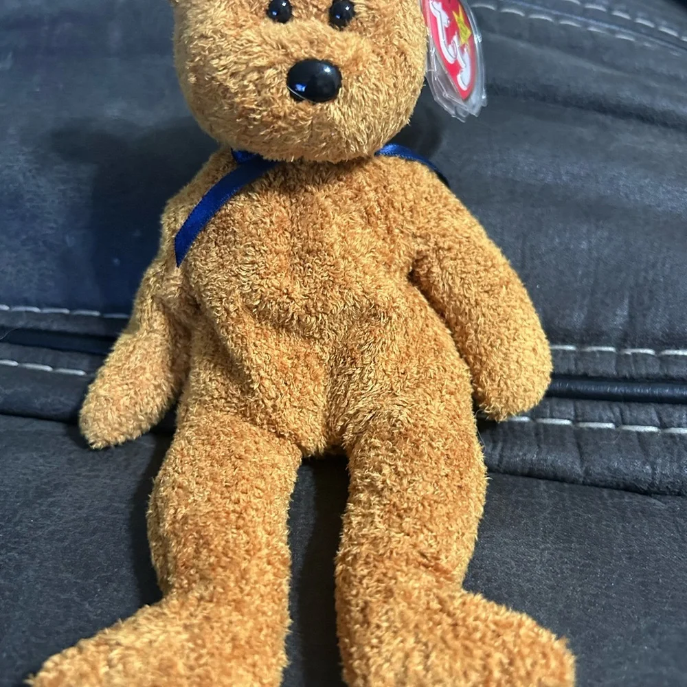 Ty Beanie Baby Fuzz the Bear - Picture 2 of 7